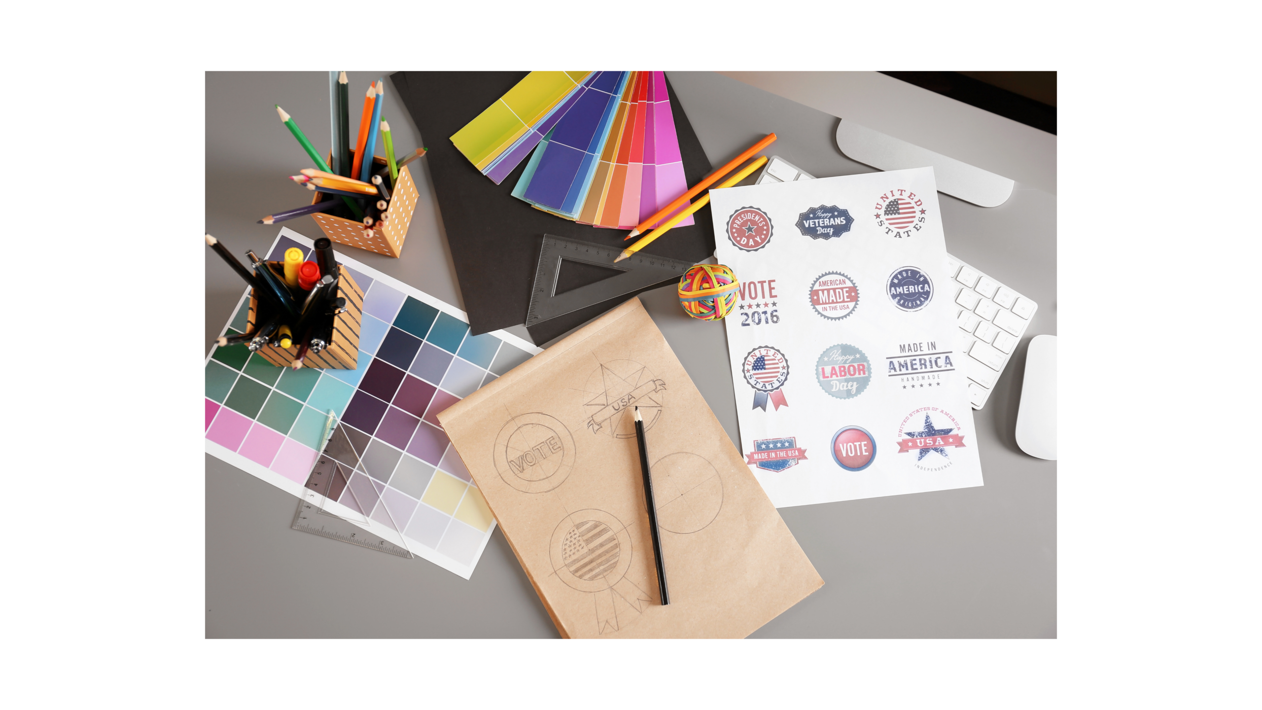 Planche de travail graphisme