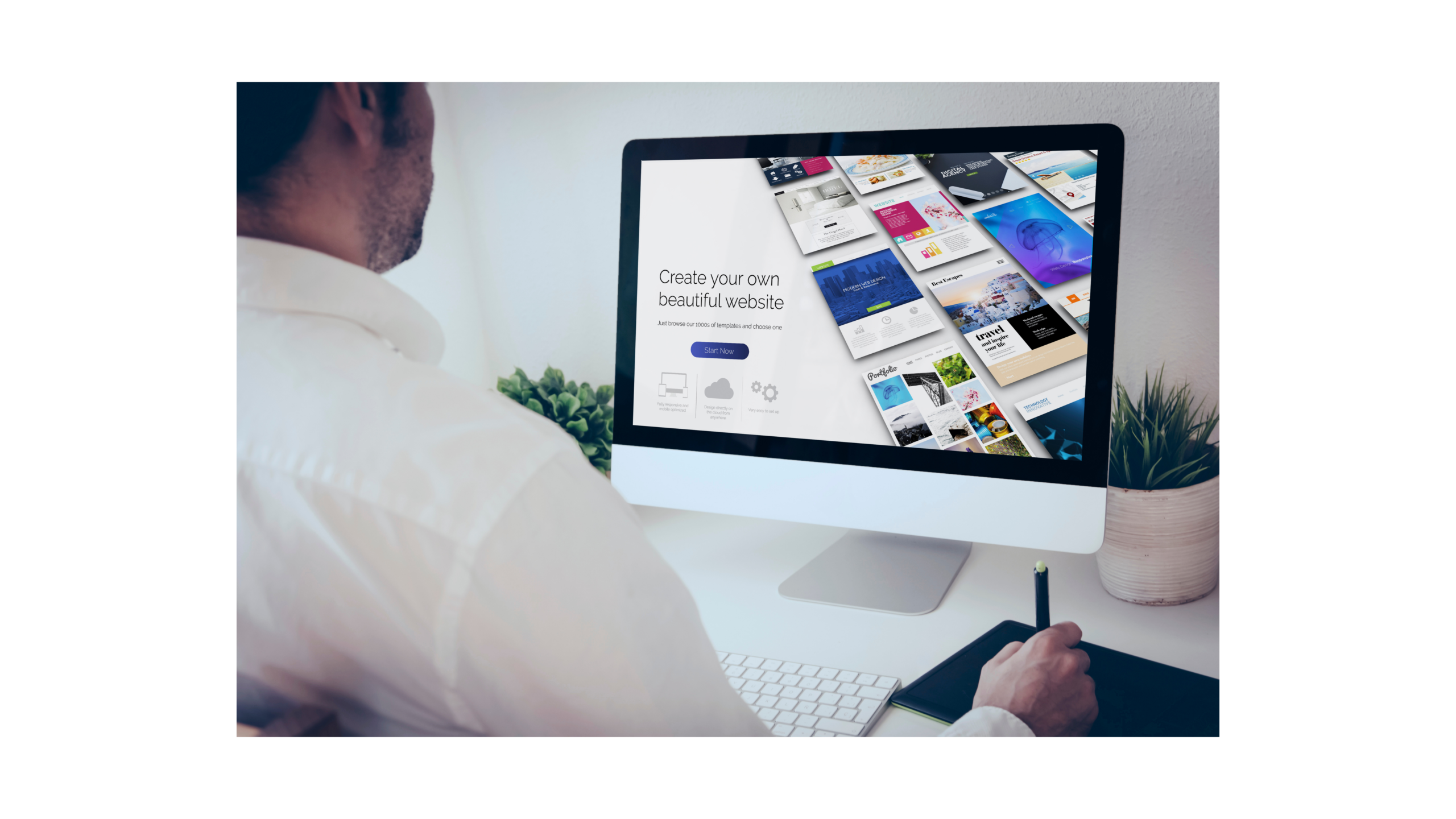 Création de site sur ordinateur